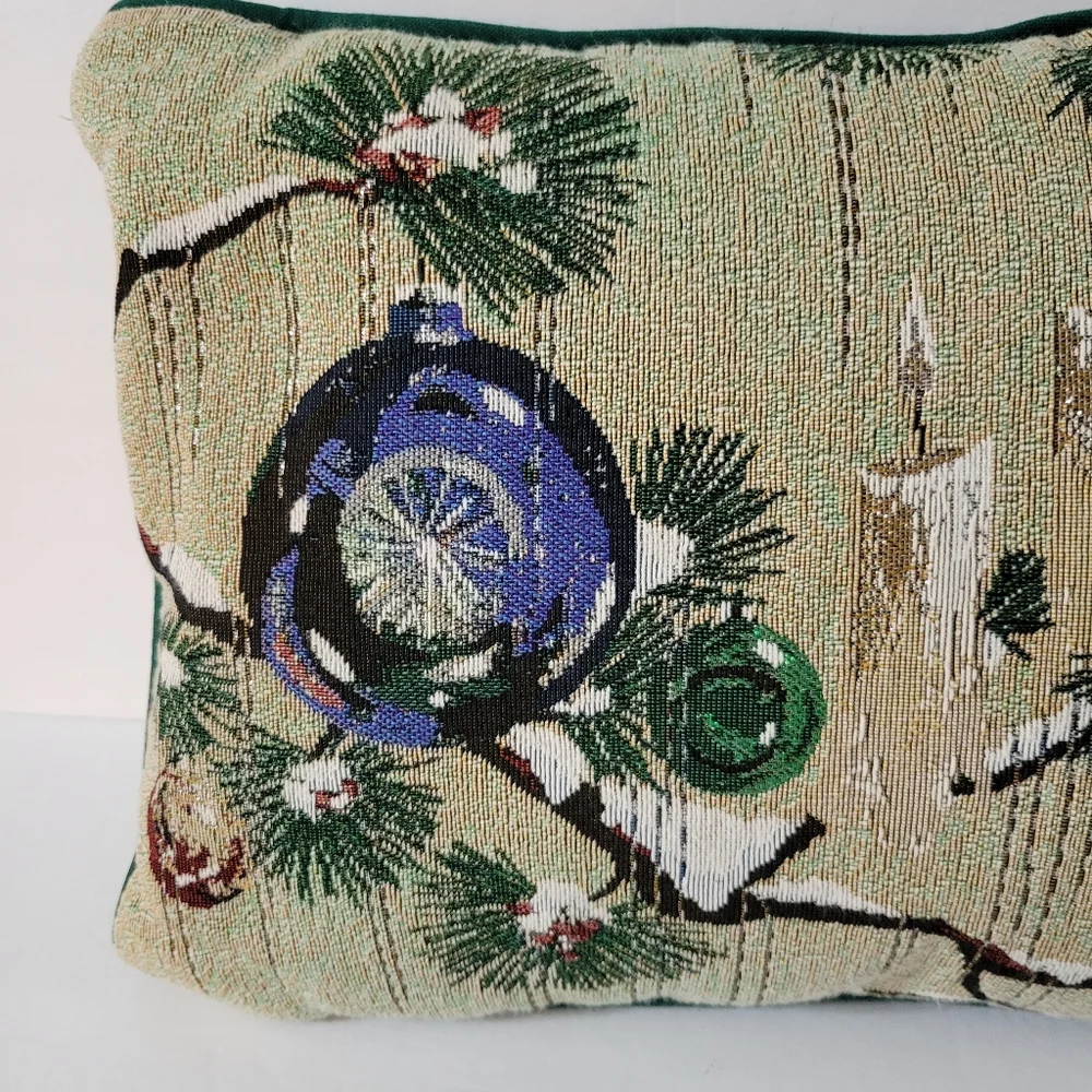 Vintage Christmas Tapestry Decorative Pillows